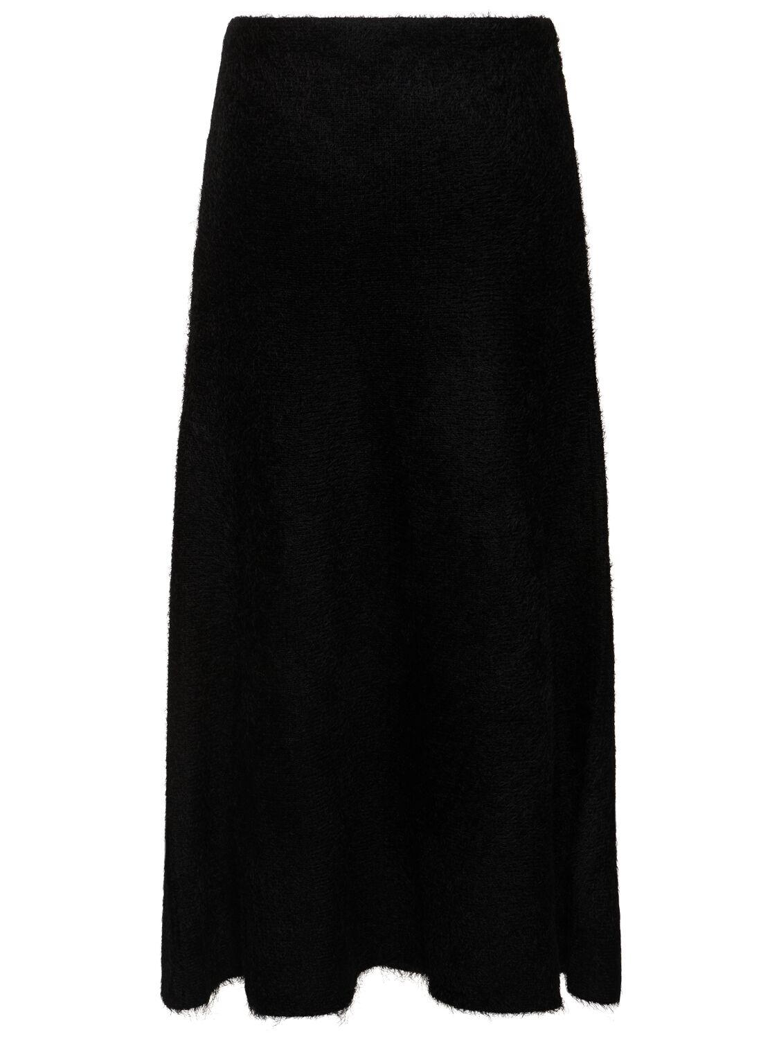 Eastburne silk & cashmere knit  skirt