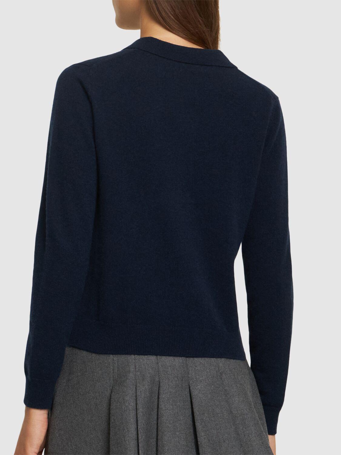 Cashmere knit polo sweater