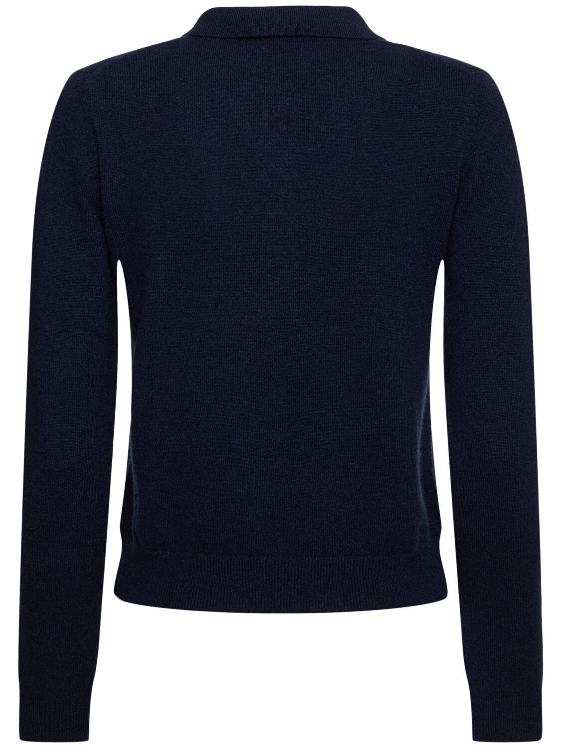 Cashmere knit polo sweater