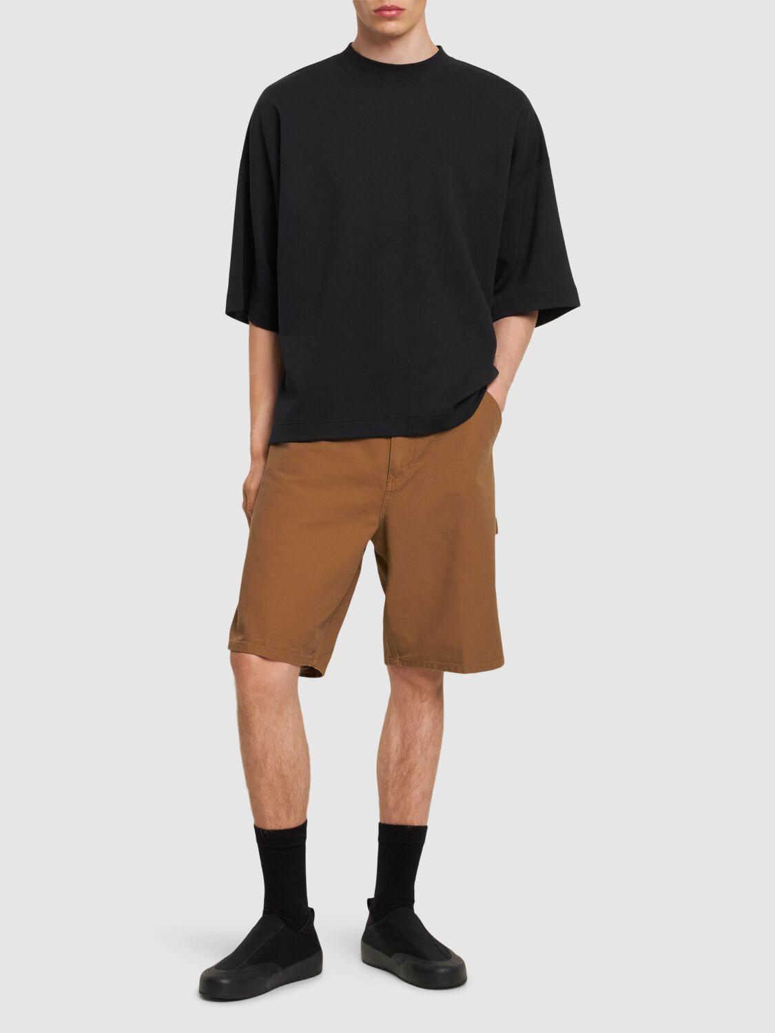 Dearborn canvas single-knee shorts