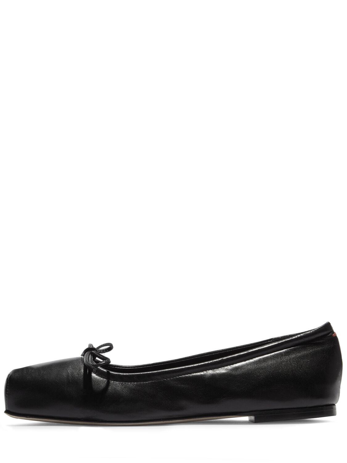 10mm Gabriella nappa leather flats