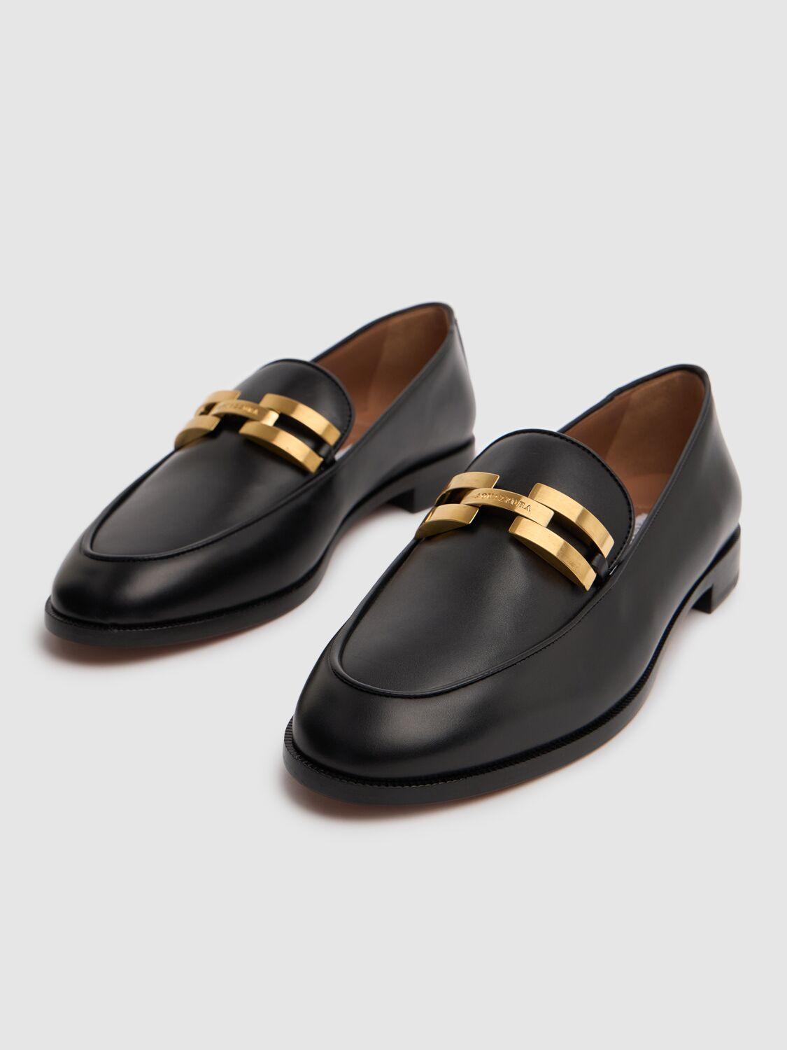 10mm Brandi leather loafers