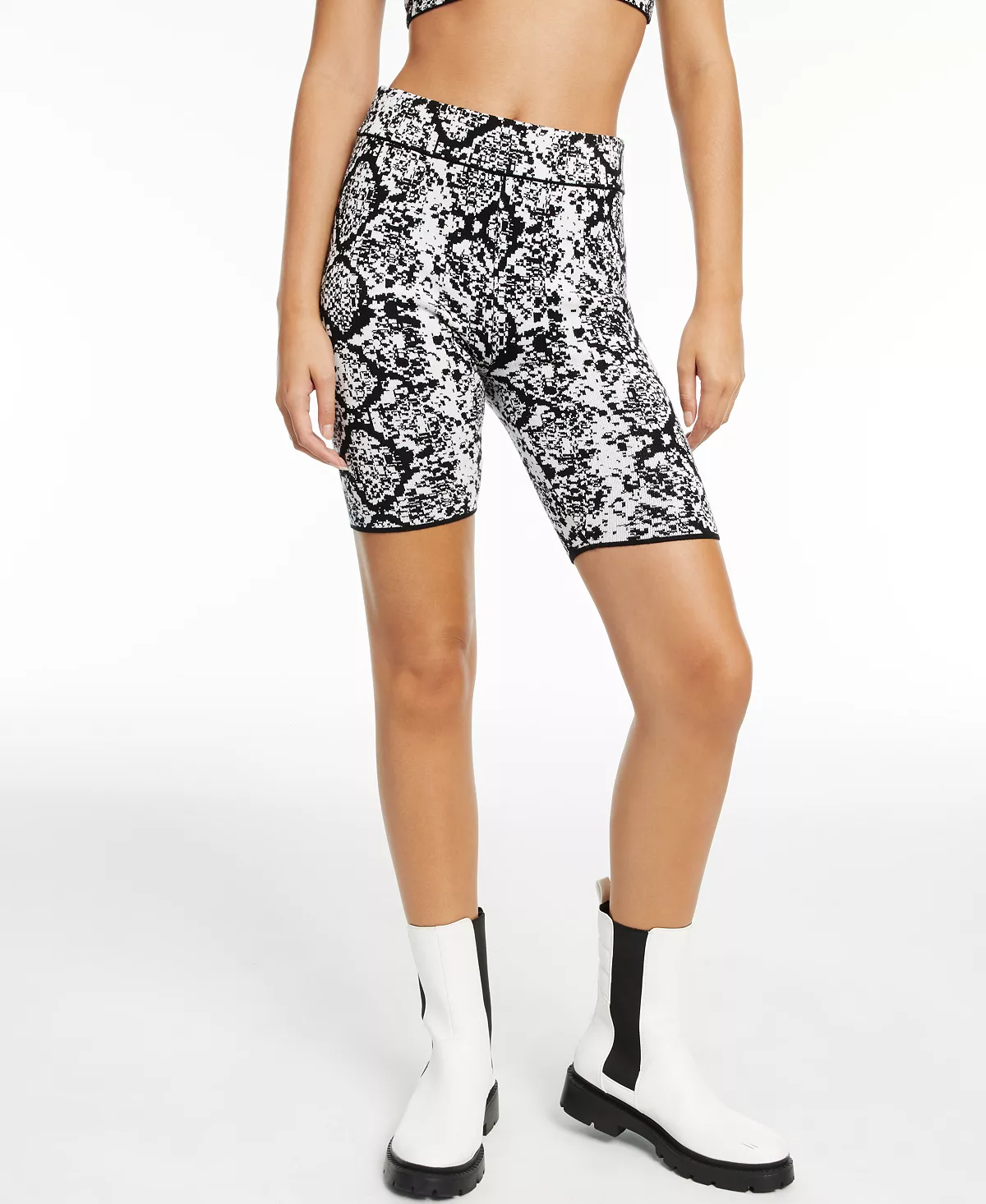 CULPOS x INC Snake-Print Biker Shorts, Created for Macy's