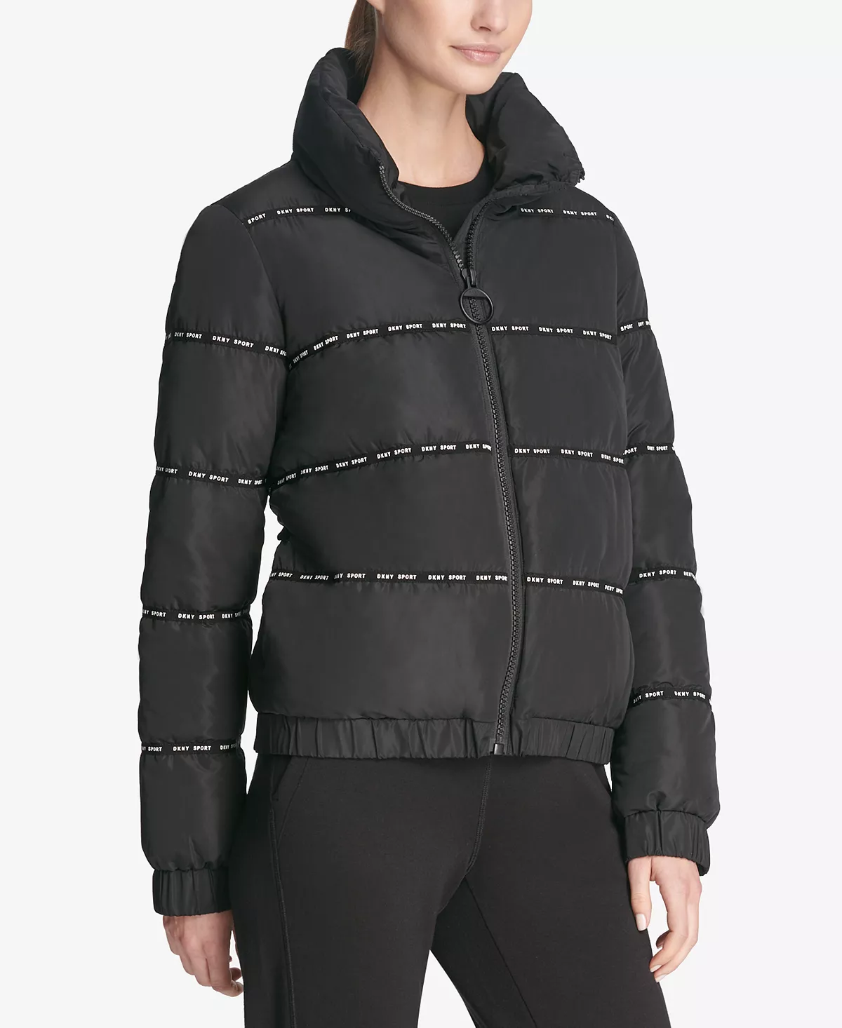 Sport Funnel-Neck Puffer Jacket