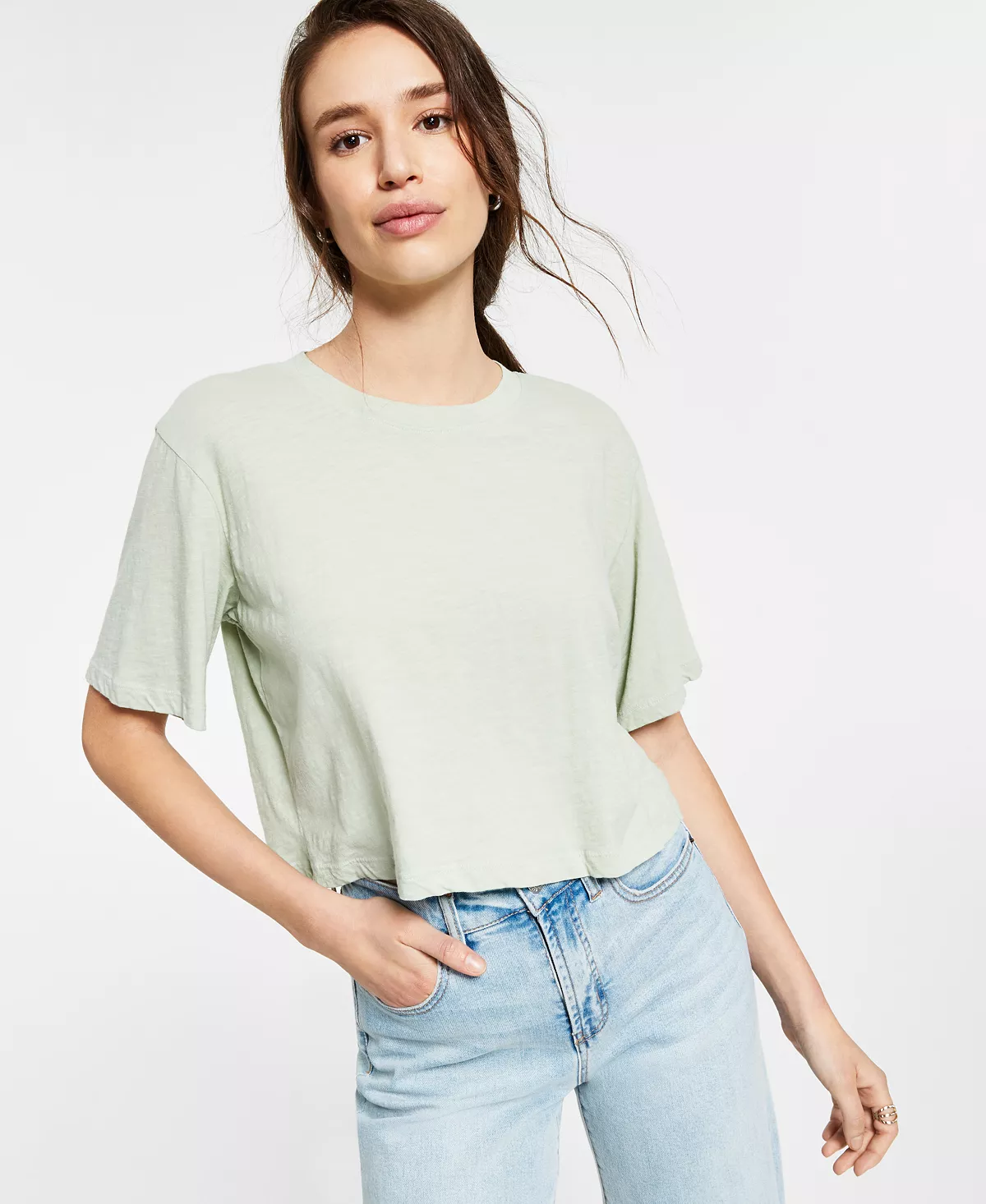 Yara Cotton Cropped T-Shirt