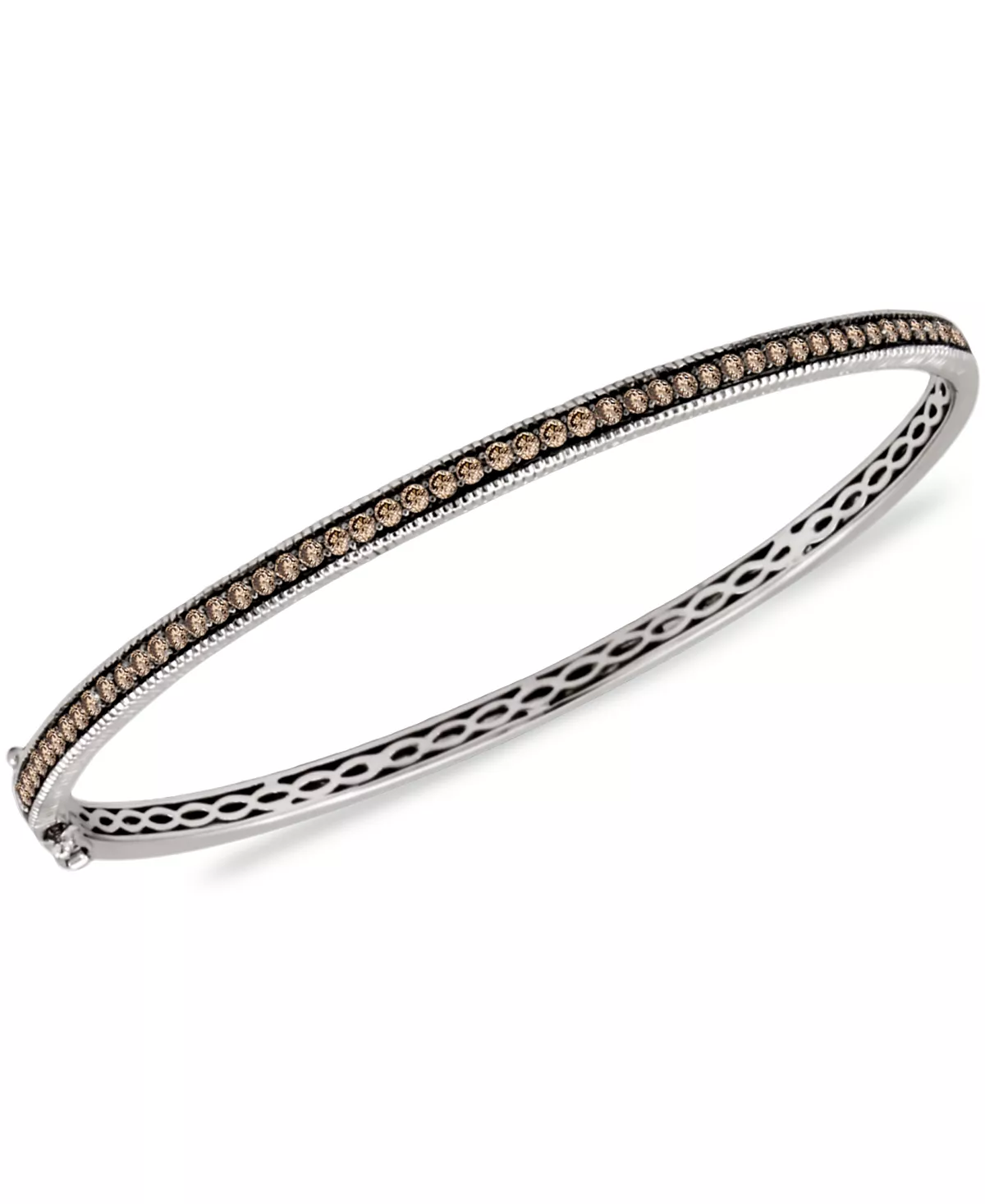 Diamond Chocolate Bangle (1 ct. t.w.) in 14k Rose, Yellow or White Gold