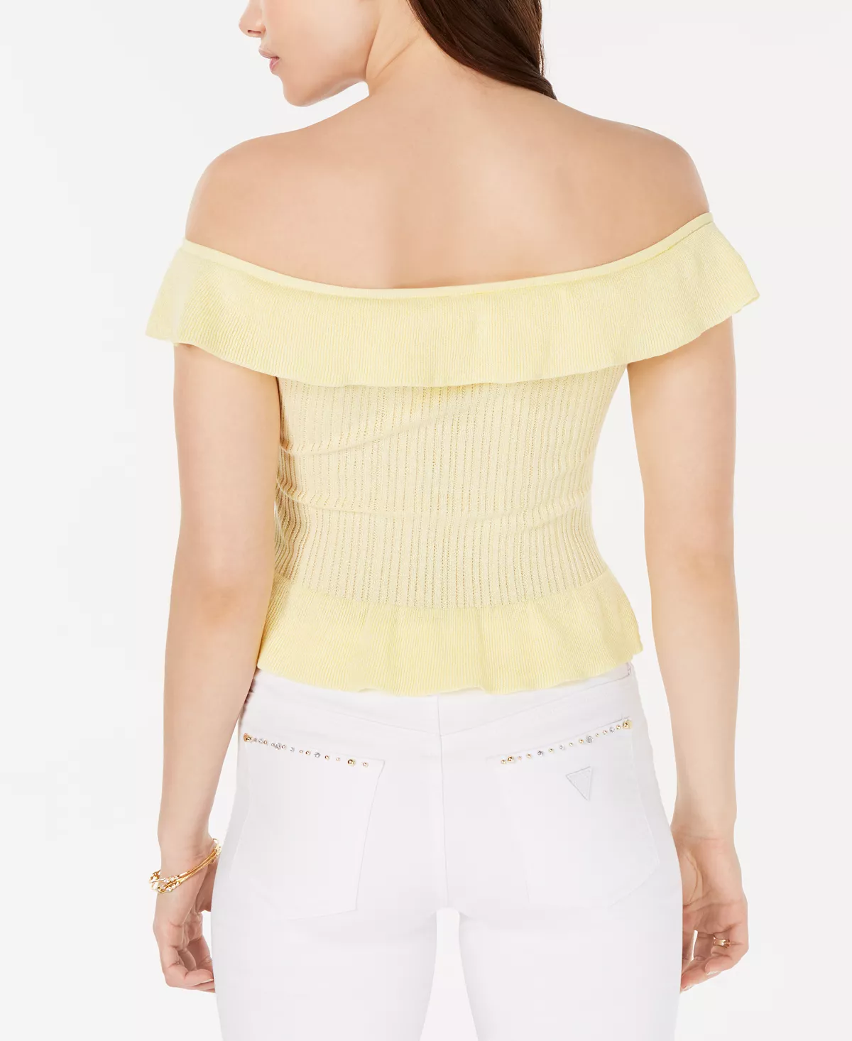 Liesa Off-The-Shoulder Flounce Top