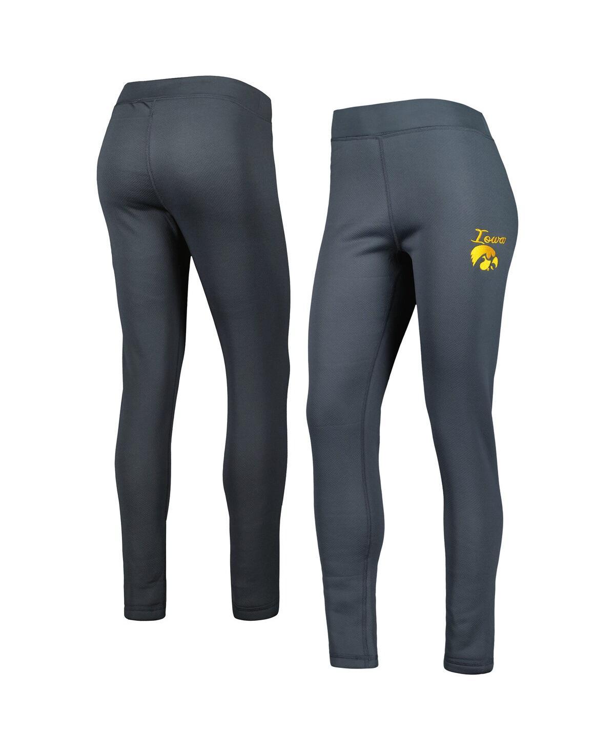 Women's Charcoal Iowa Hawkeyes Upbeat Sherpa Leggings