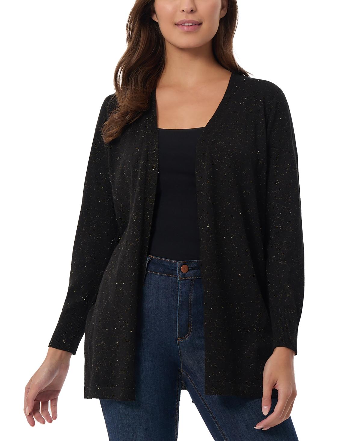 Glitter Kissing-Front Open Cardigan