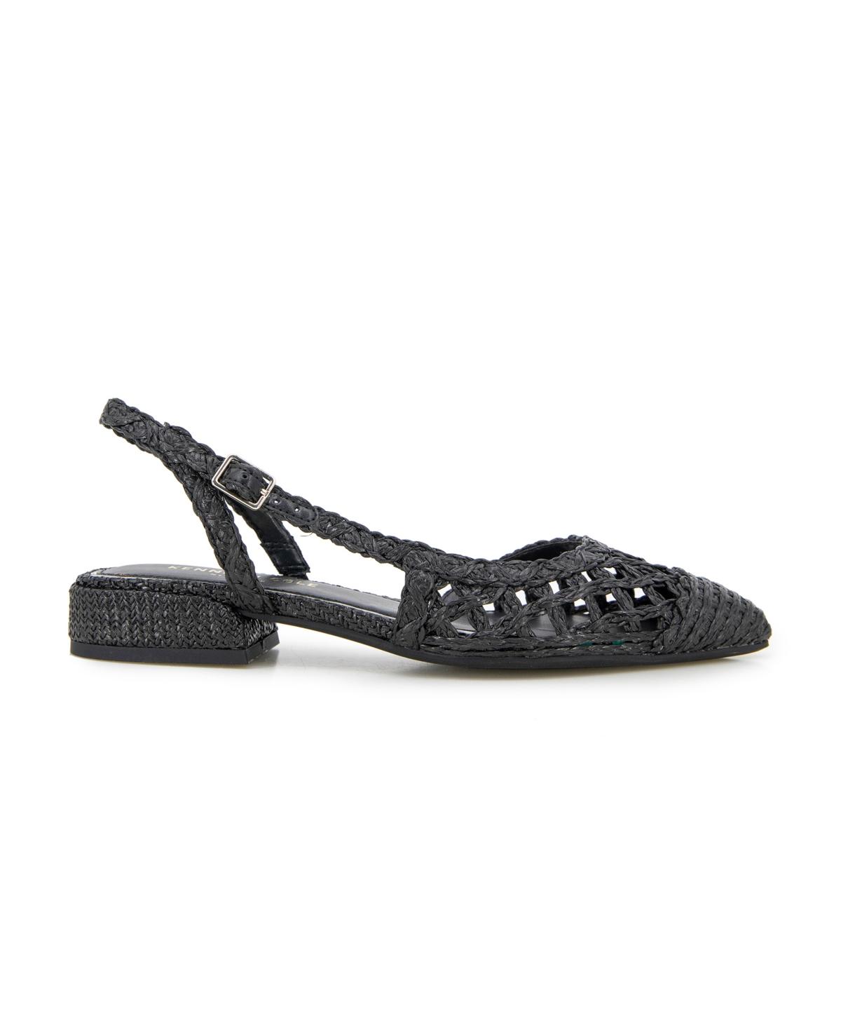 Women's Cayla Crochet Block Heel Slingback Pumps