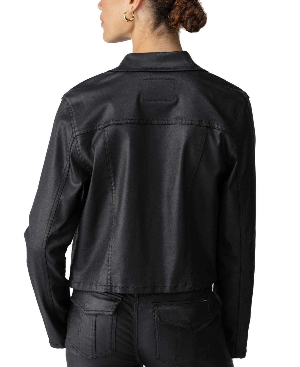 Women's Davidson Black-Coated Trucker Jacket