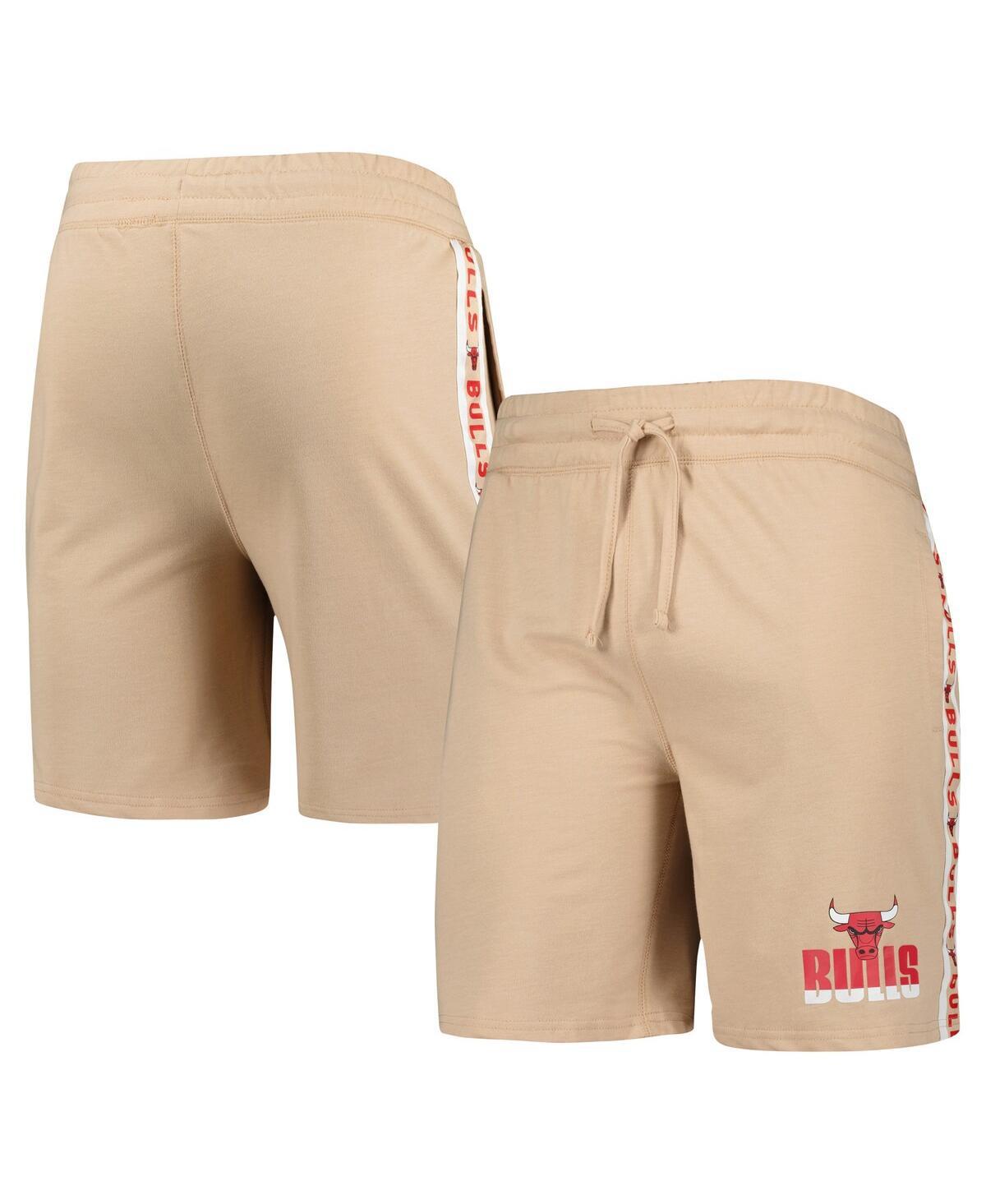 Men's Tan Chicago Bulls Team Stripe Shorts