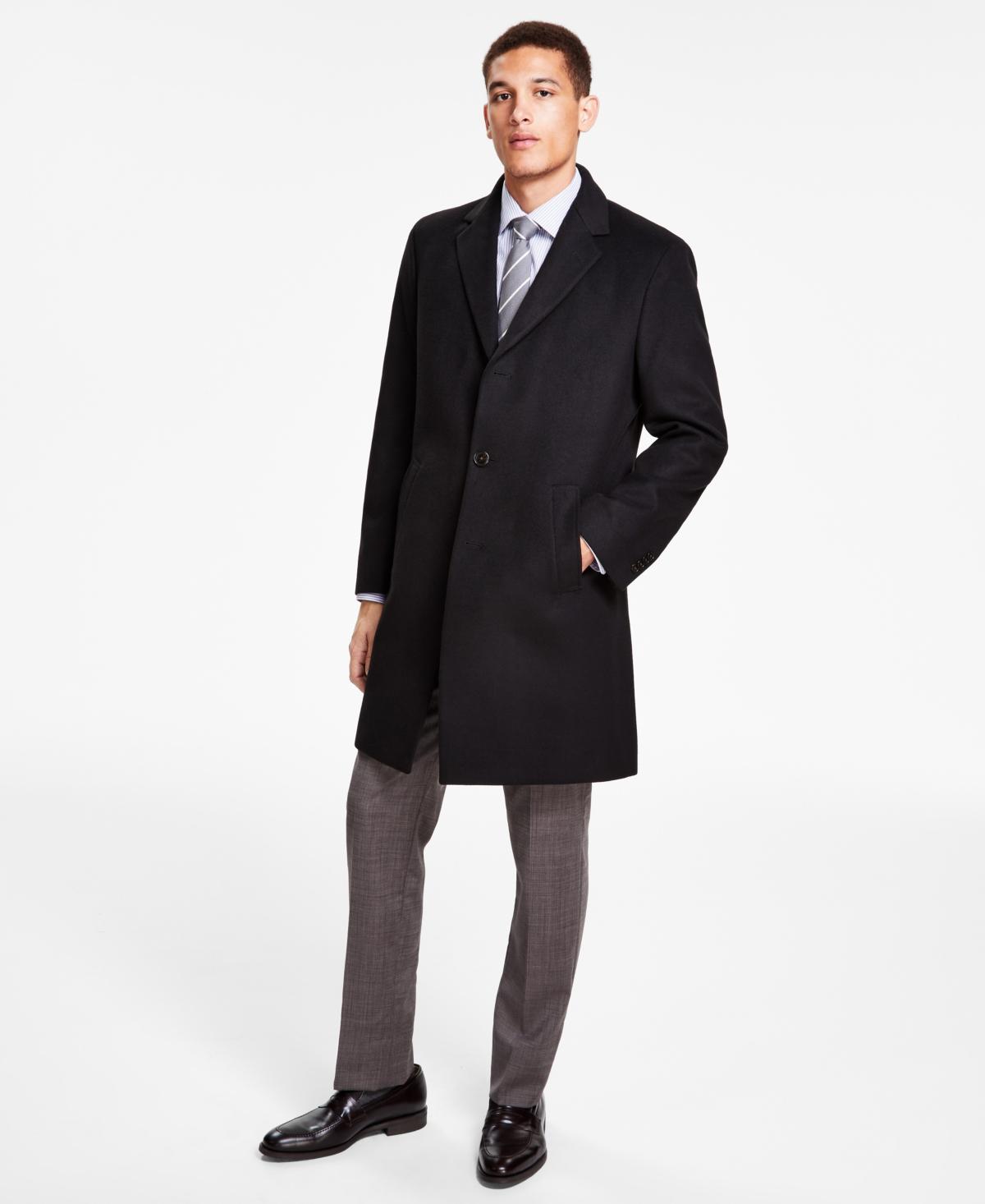 Men's Classic-Fit Solid Overcoats