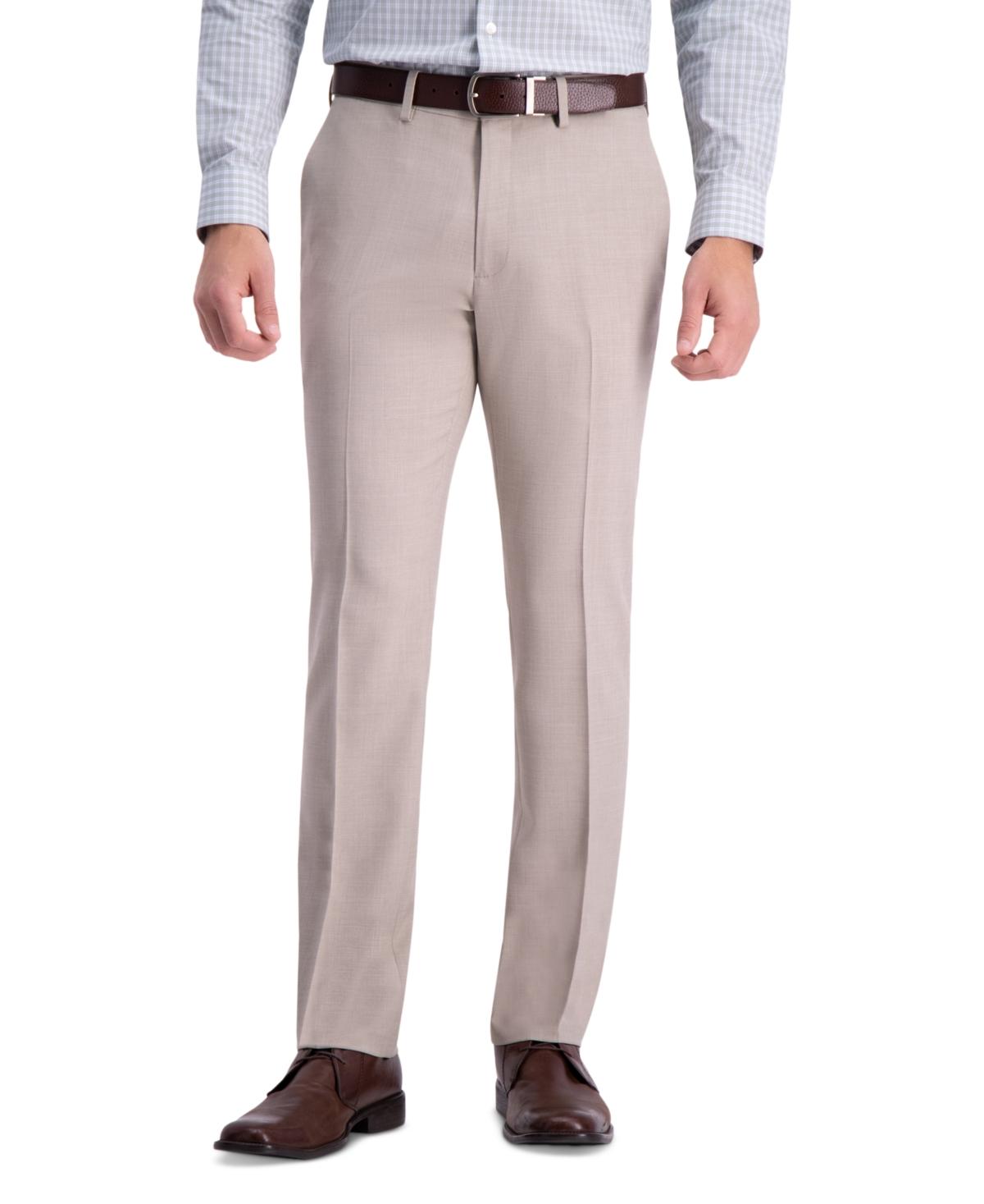 Men's Slim-Fit Stretch Check Dress Pants