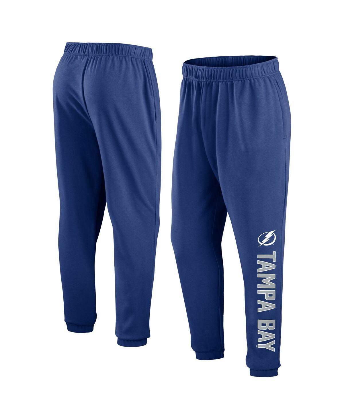 Men's Blue Tampa Bay Lightning Chop Block Fleece Sweatpants