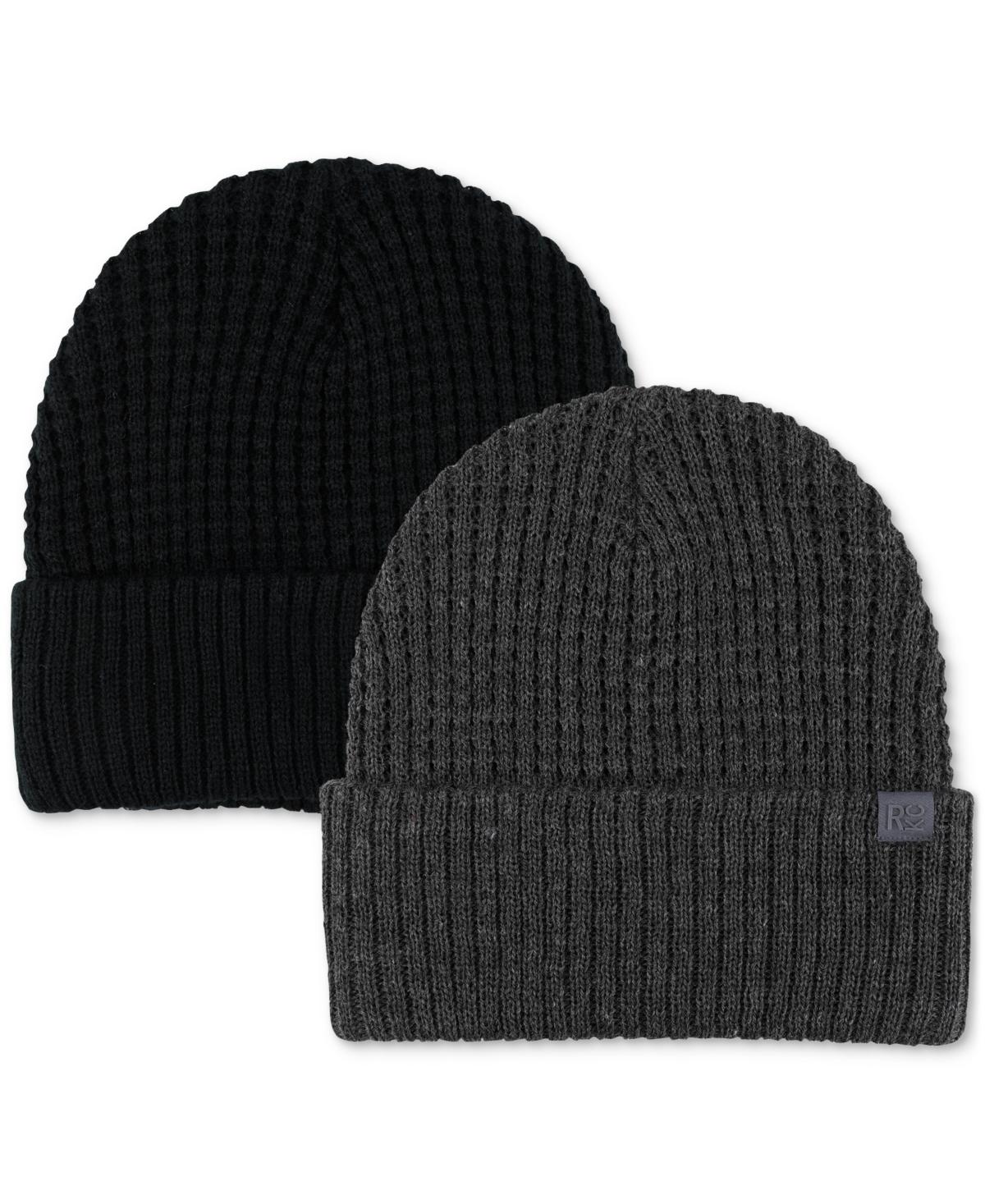 Men's 2pk. Waffle Knit Beanies