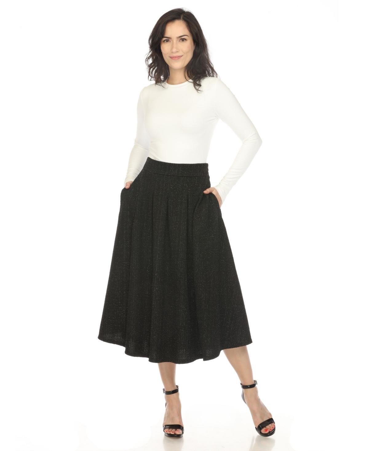 Women's Tweed Midi Skirt