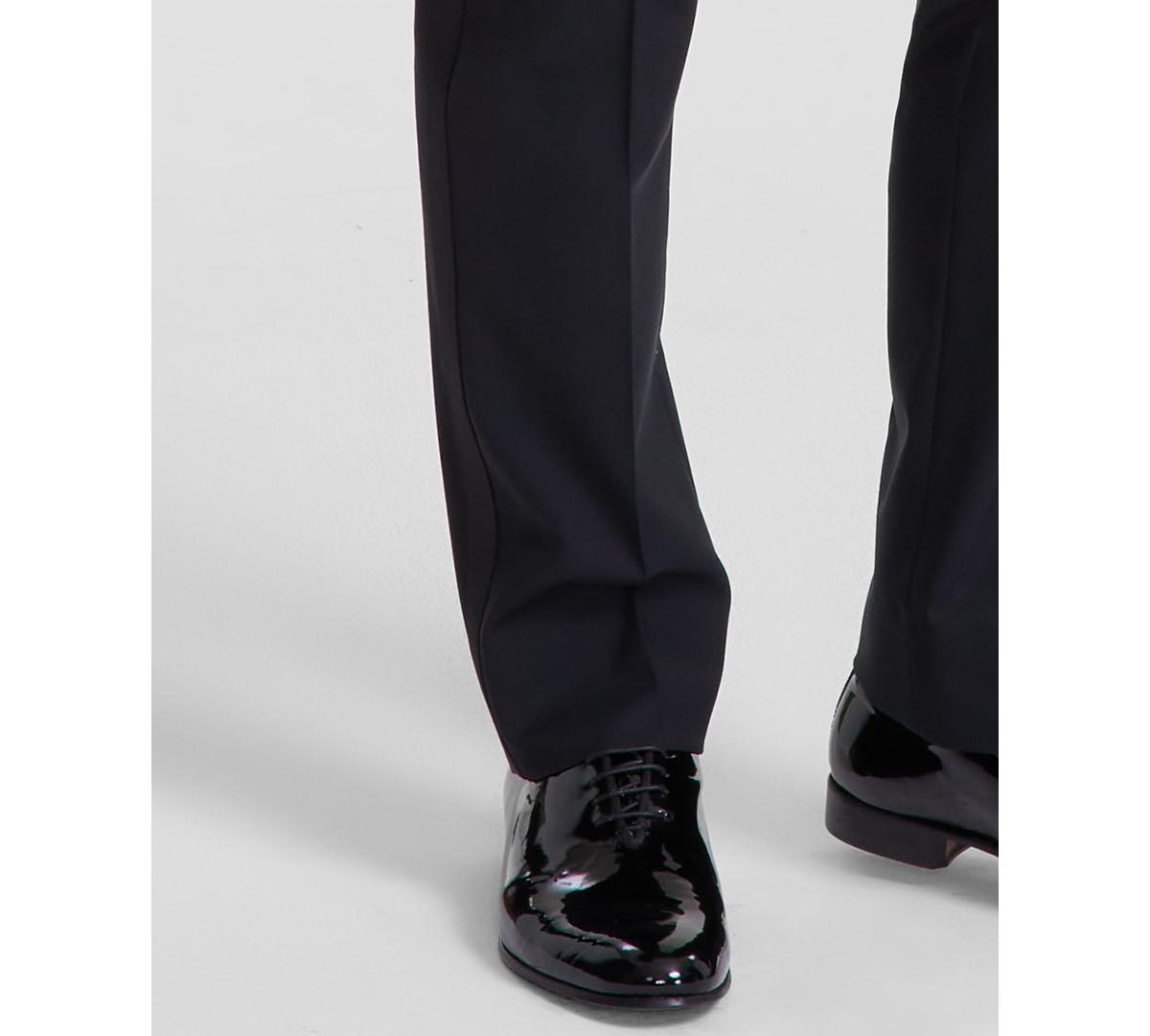 B by Brooks Brother Men's Classic-Fit Wool Blend Tuxedo Suit Pants