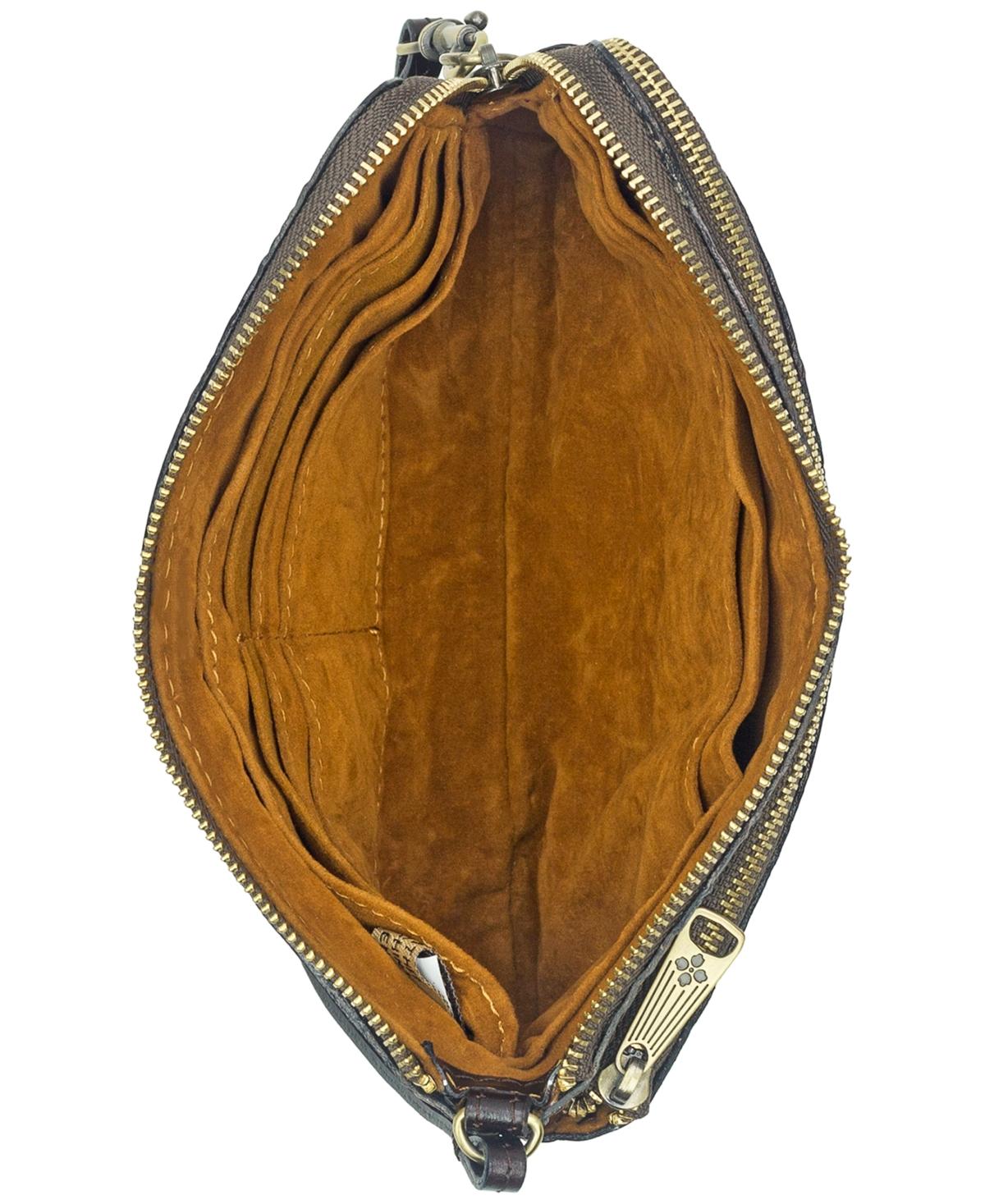 Varone Bark Leaves Leather Wristlet, Created for Macy's  