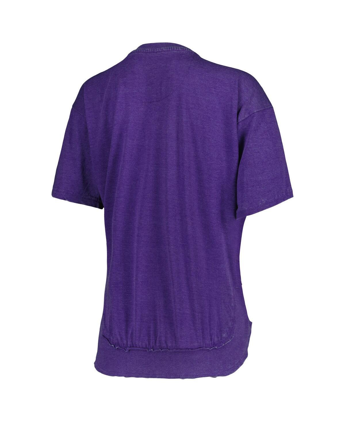 Women's Purple LSU Tigers Arch Poncho T-shirt