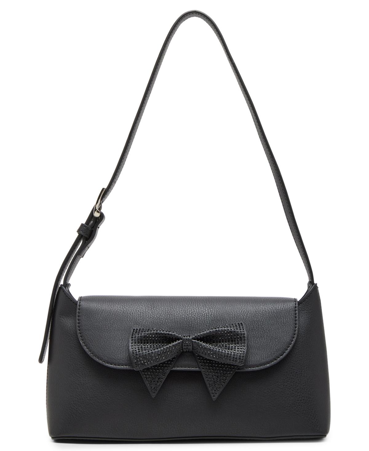 Emery with Rhinestone Bow Shoulder Bag