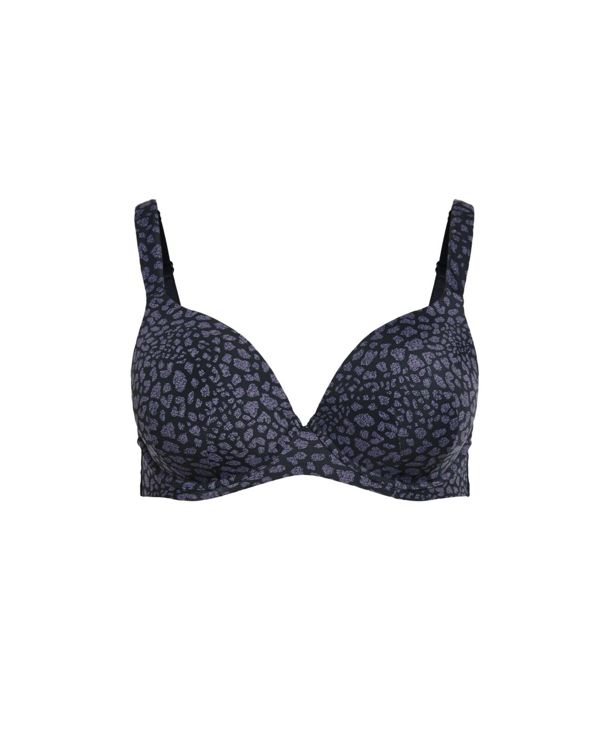 Plus Size Fashion Plunge Print Bra