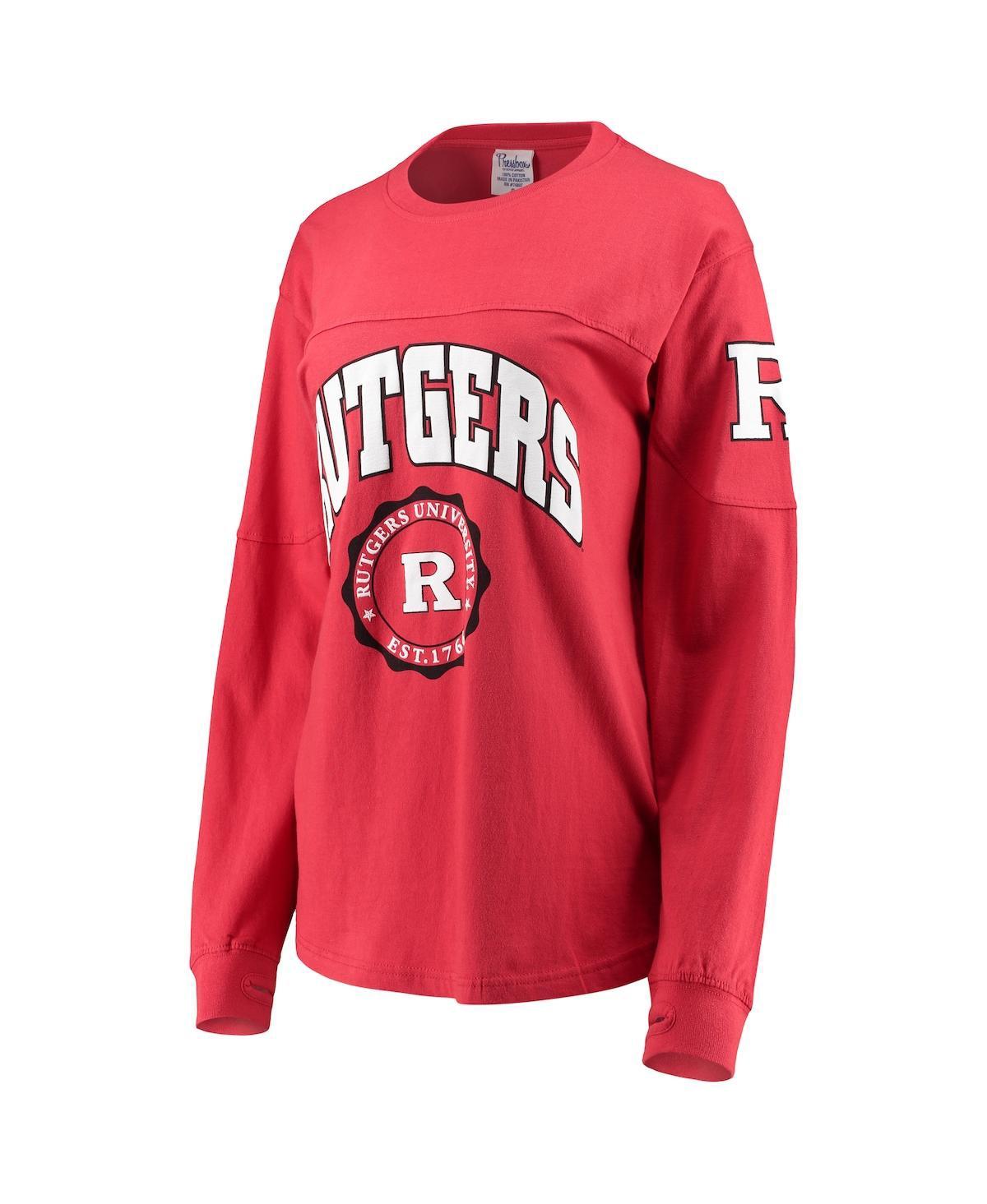 Women's Scarlet Rutgers Scarlet Knights Edith Long Sleeve T-shirt