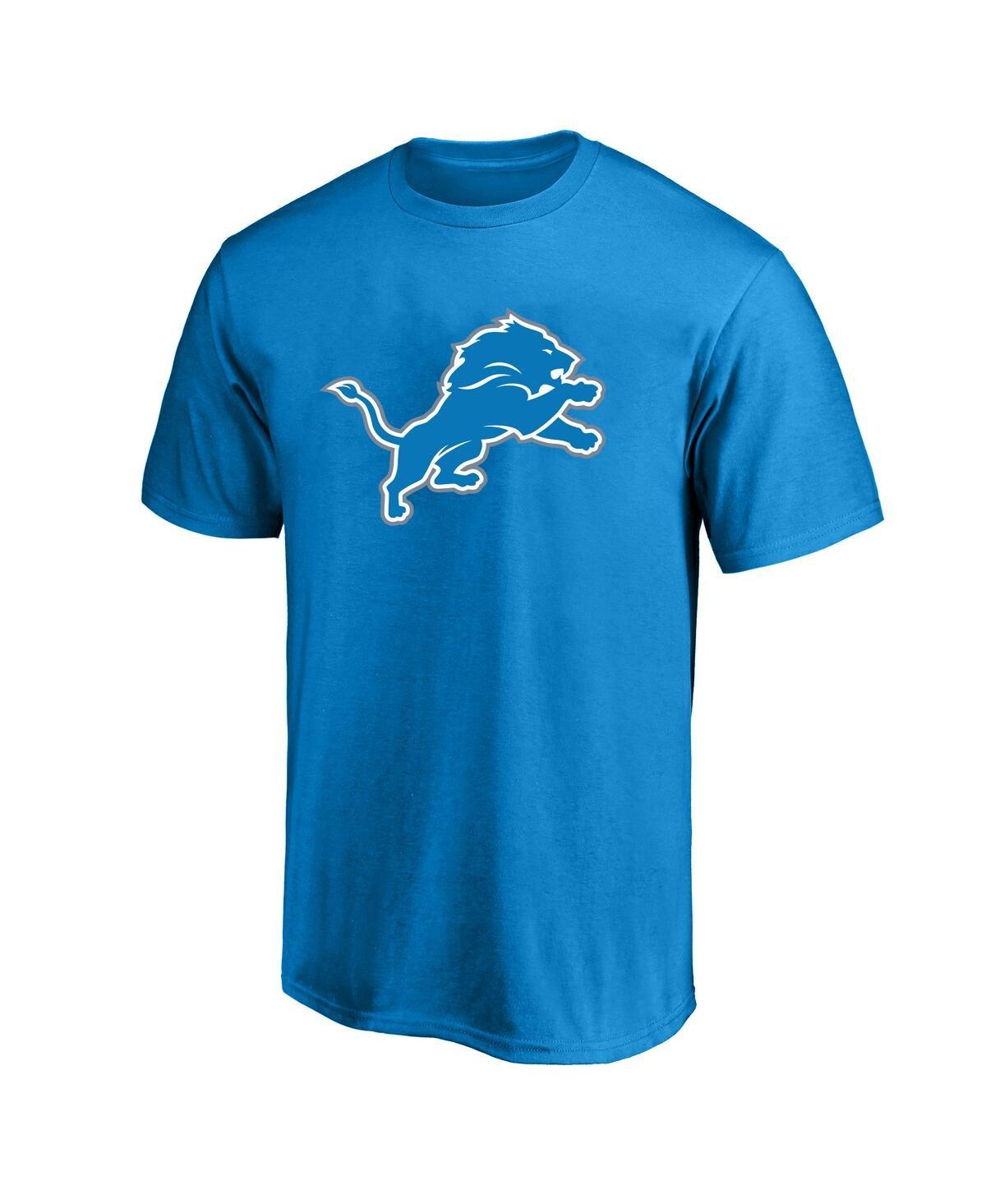 Men's Aidan Hutchinson Blue Detroit Lions Big and Tall Player Name and Number T-shirt