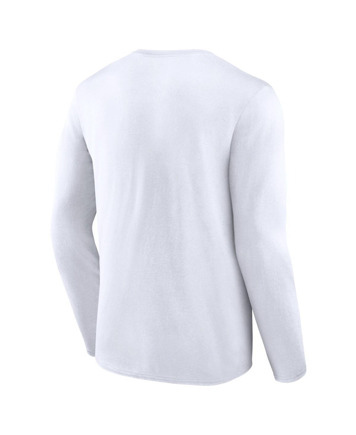 Men's White Charlotte FC Long Sleeve T-Shirt