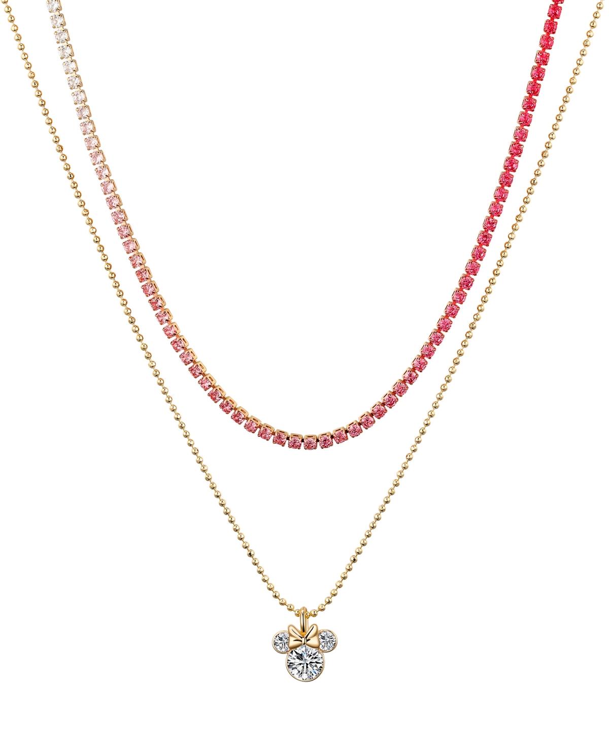 Crystal Minnie Mouse Layered Necklace