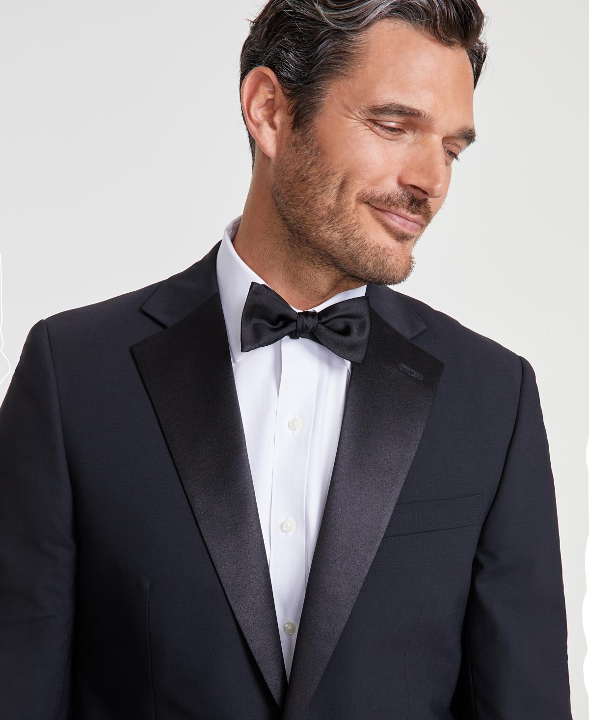 B by Brooks Brother Men's Classic-Fit Wool Blend Tuxedo Jacket