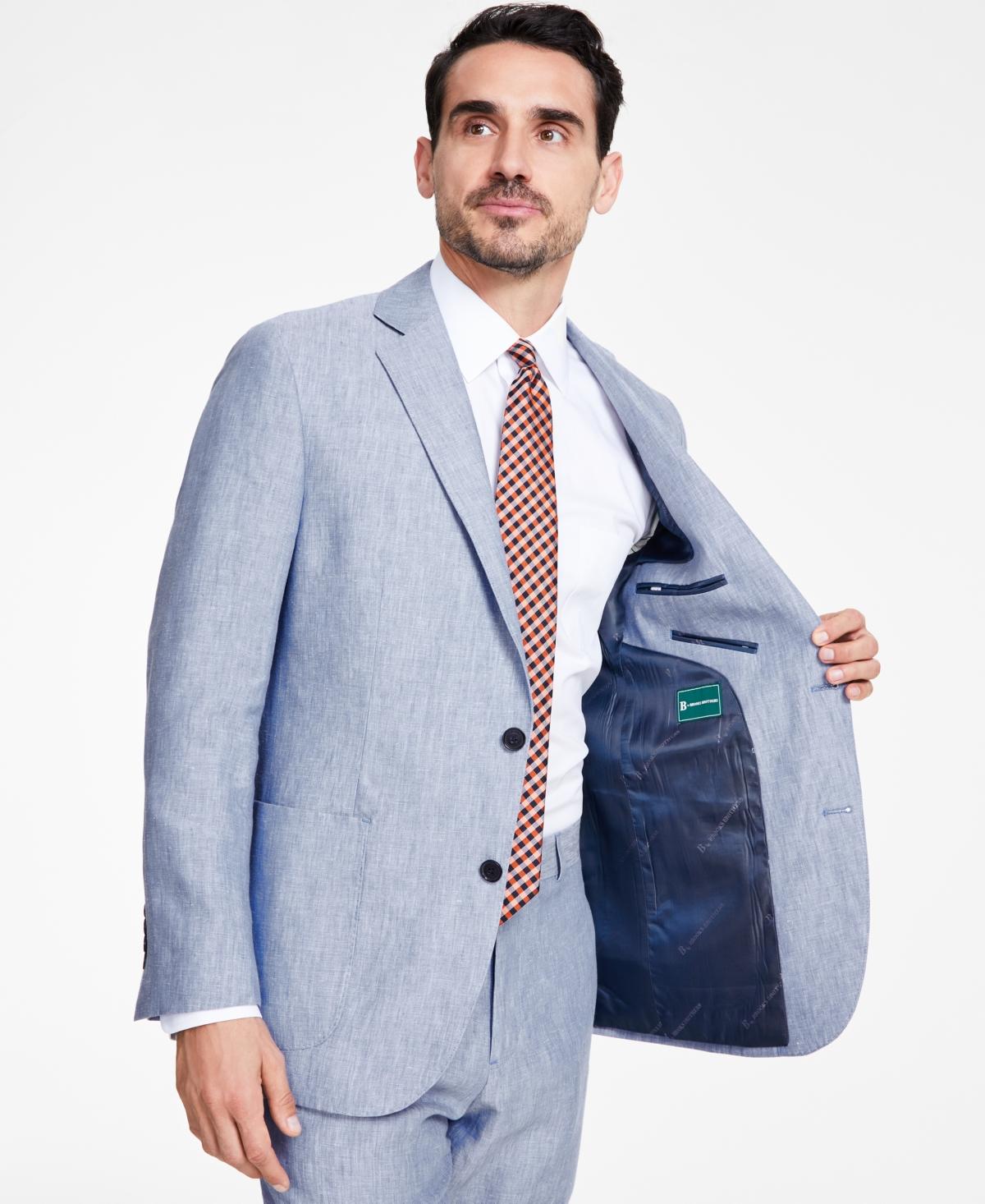 Men's Classic-Fit Solid Linen Suit Jacket