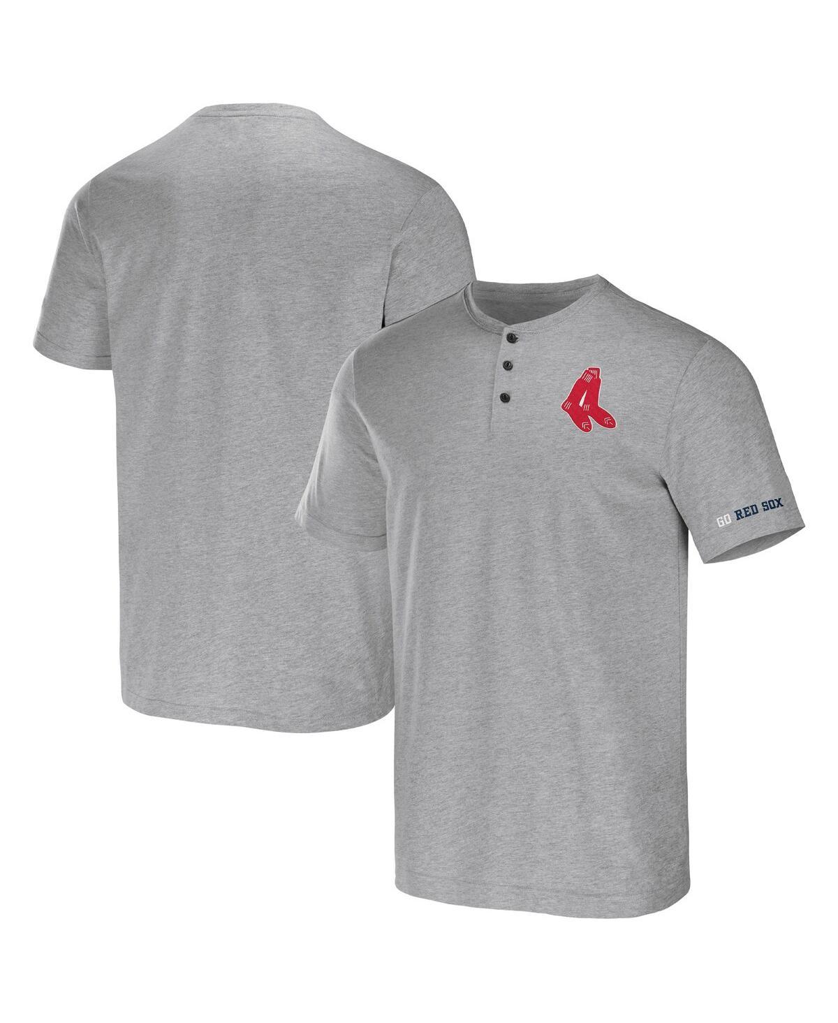 Men's Darius Rucker Collection by Heather Gray Boston Red Sox Henley T-shirt