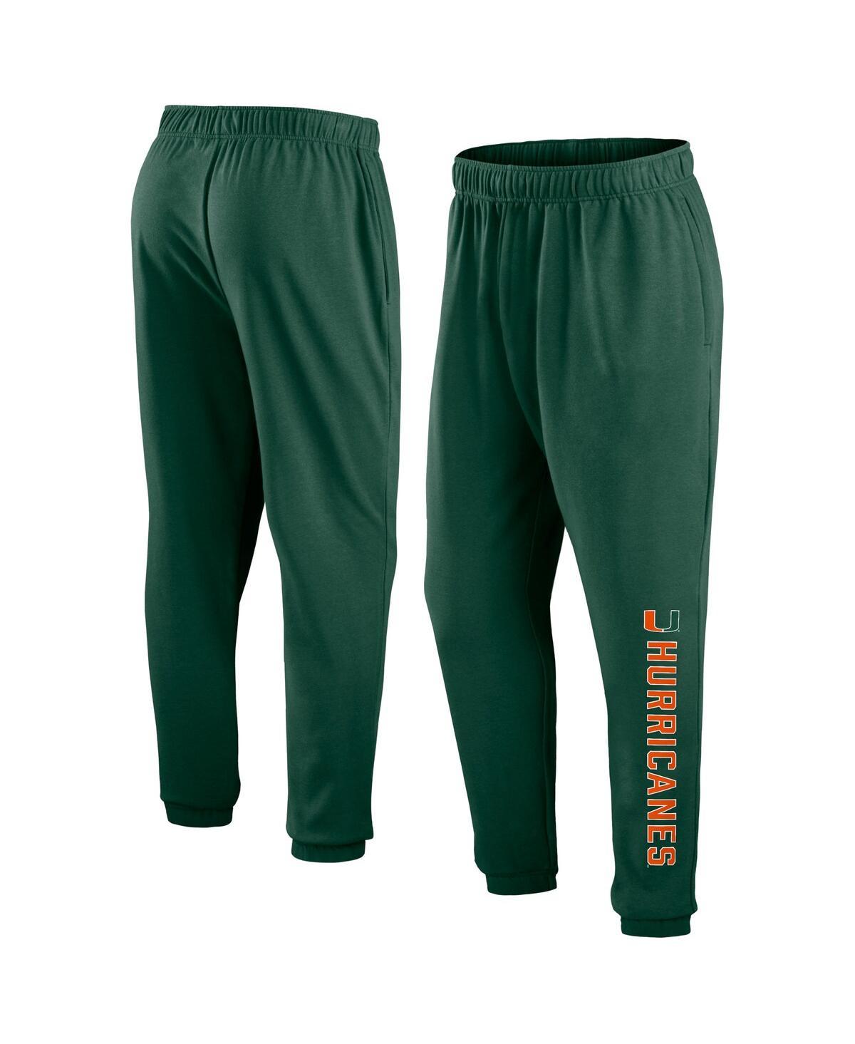 Men's Green Miami Hurricanes Chop Block Fleece Sweatpants