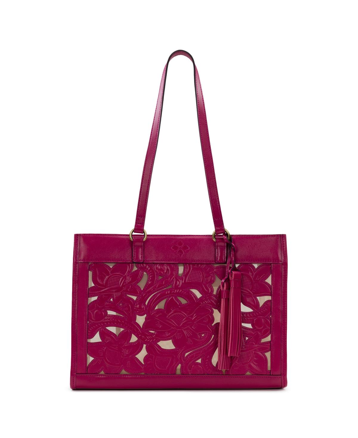 Gianella Mesh Cavo Applique Tooled Tote Bag