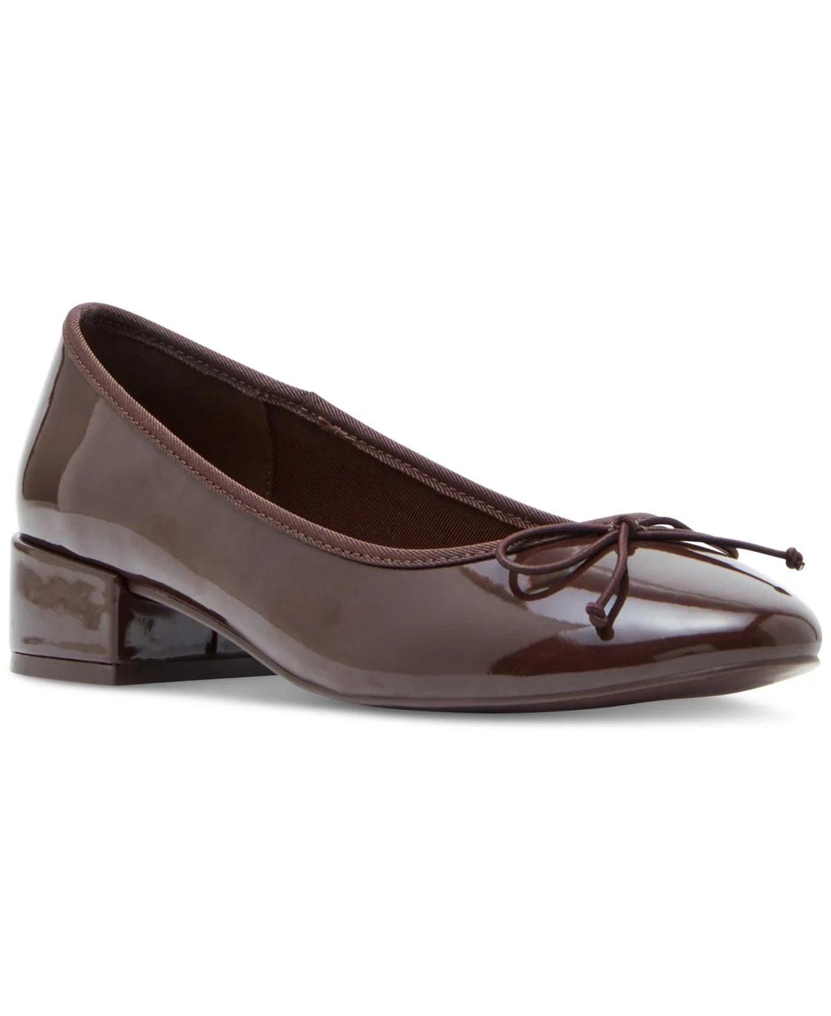 Twirley Block-Heel Ballet Flats