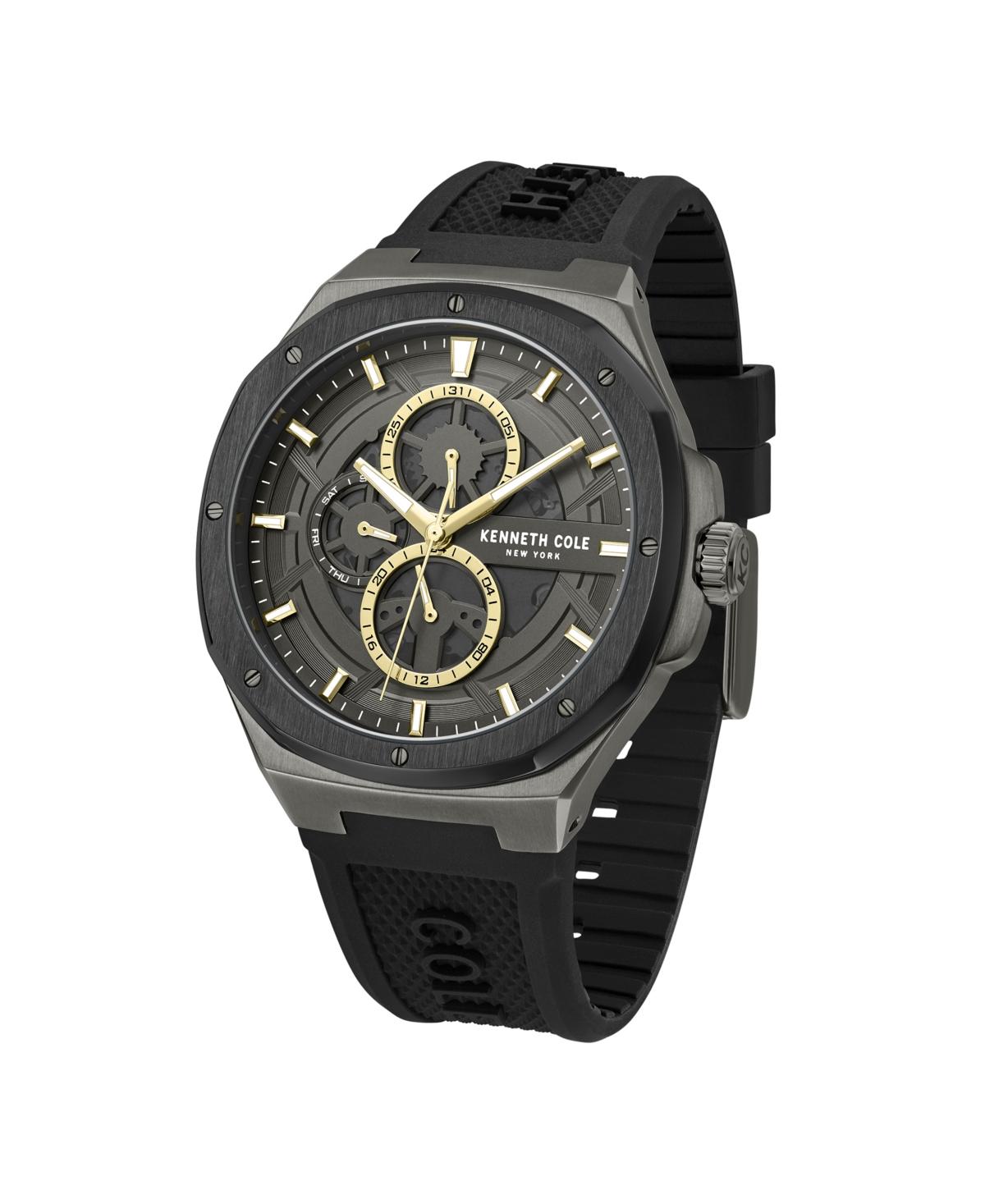 Men's Dress Sport Black Stainless Steel 43.5mm