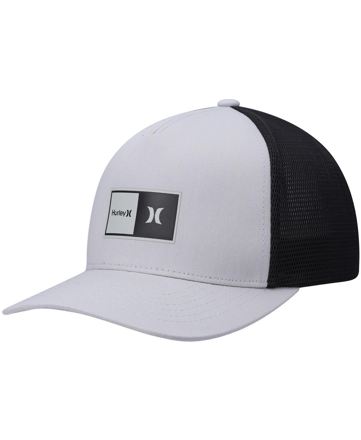 Men's Gray, Black Natural 2.0 Trucker Snapback Hat