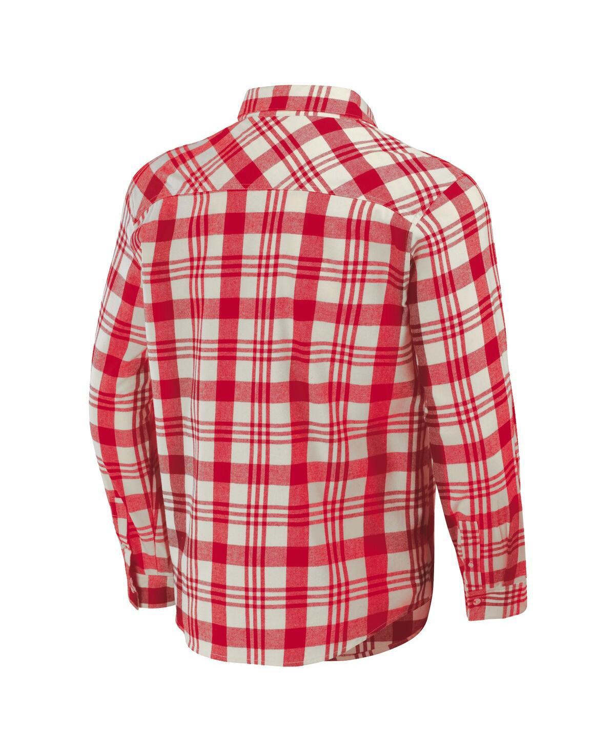 Men's Darius Rucker Collection By Red Philadelphia Phillies Plaid Flannel Button-Up Shirt