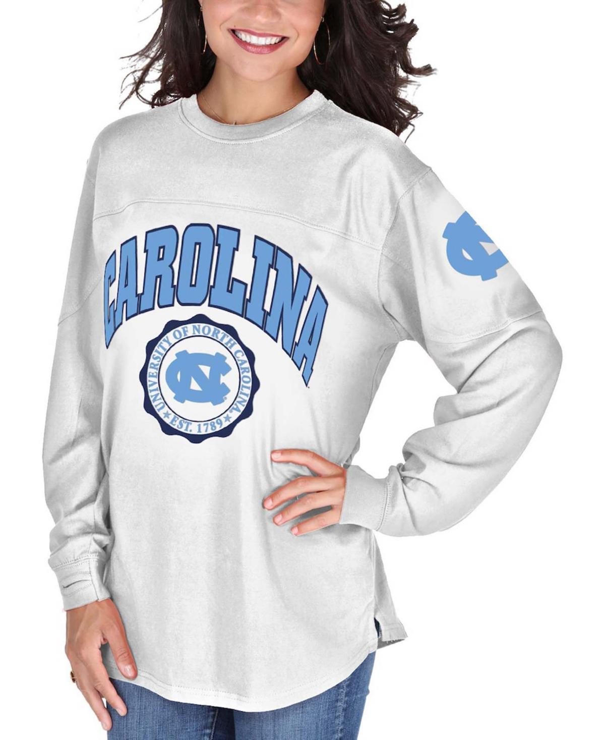 Women's White North Carolina Tar Heels Edith Long Sleeve T-shirt