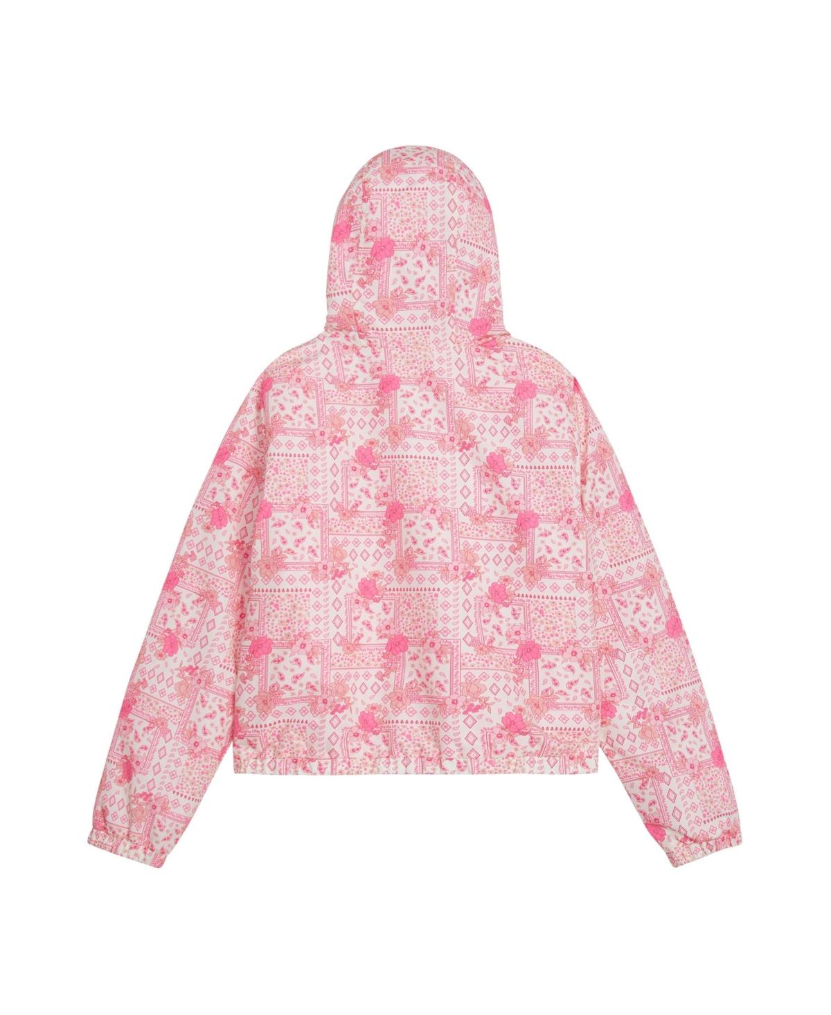 Girls 4-6X Bandana Printed Midweight Fleece Lined Jacket