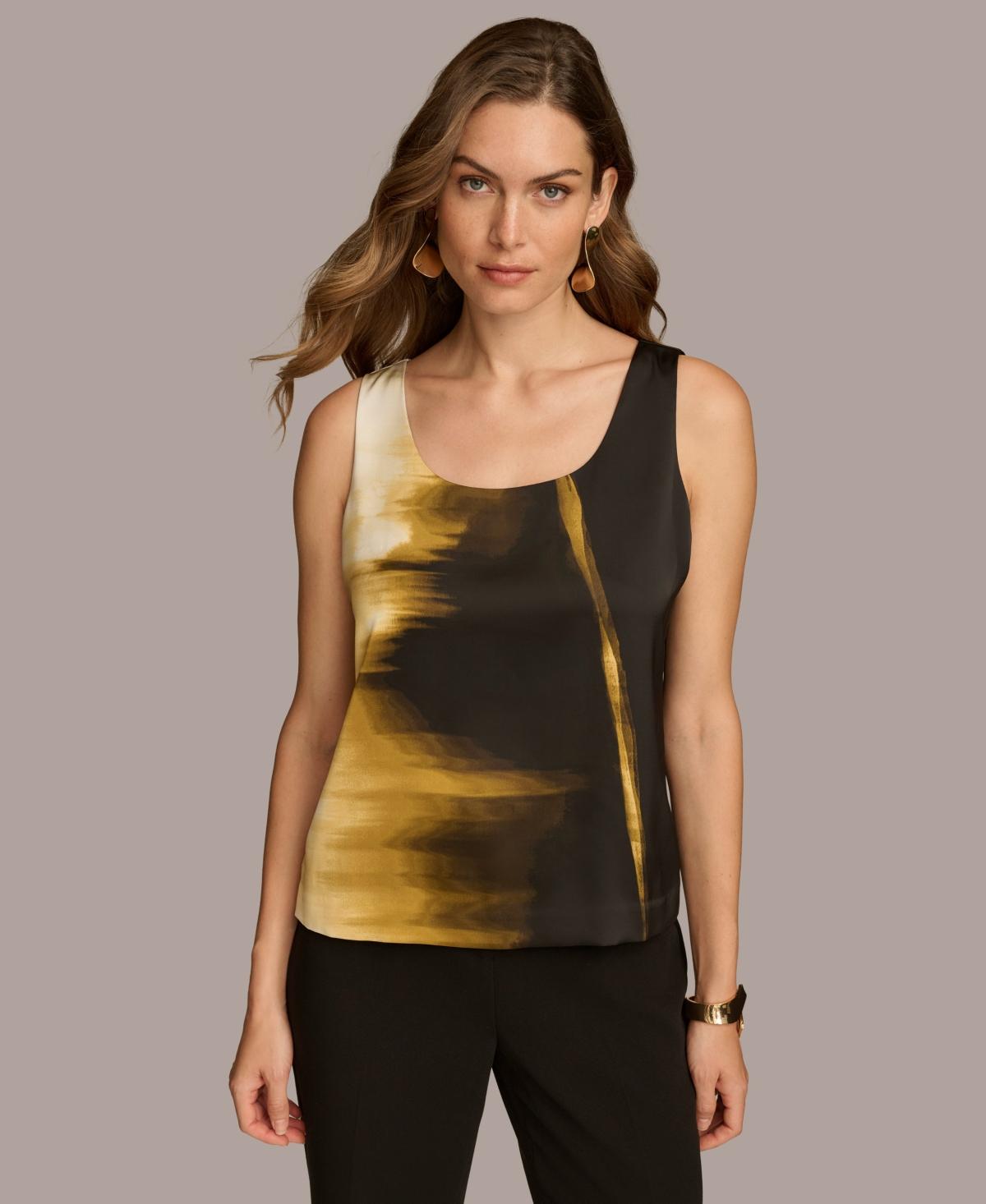 Women's Printed Scoop-Neck Tank Top