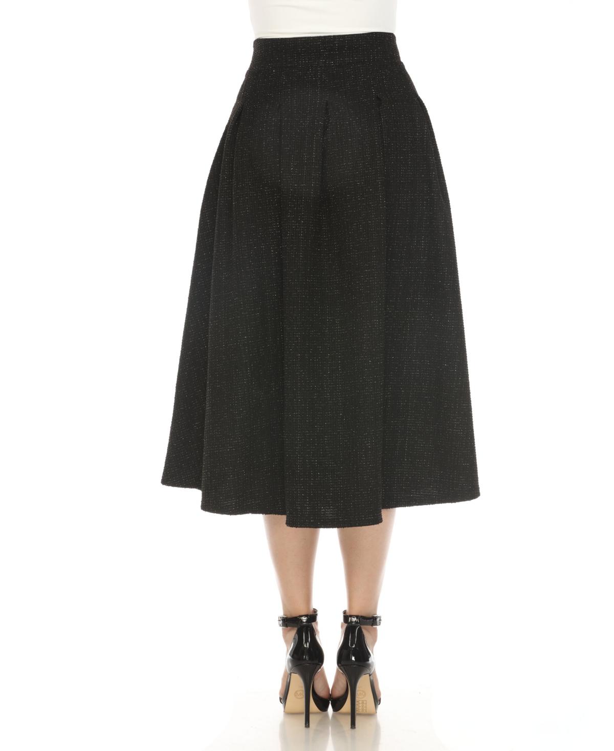 Women's Tweed Midi Skirt