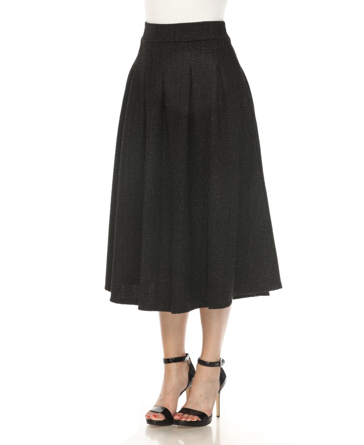 Women's Tweed Midi Skirt