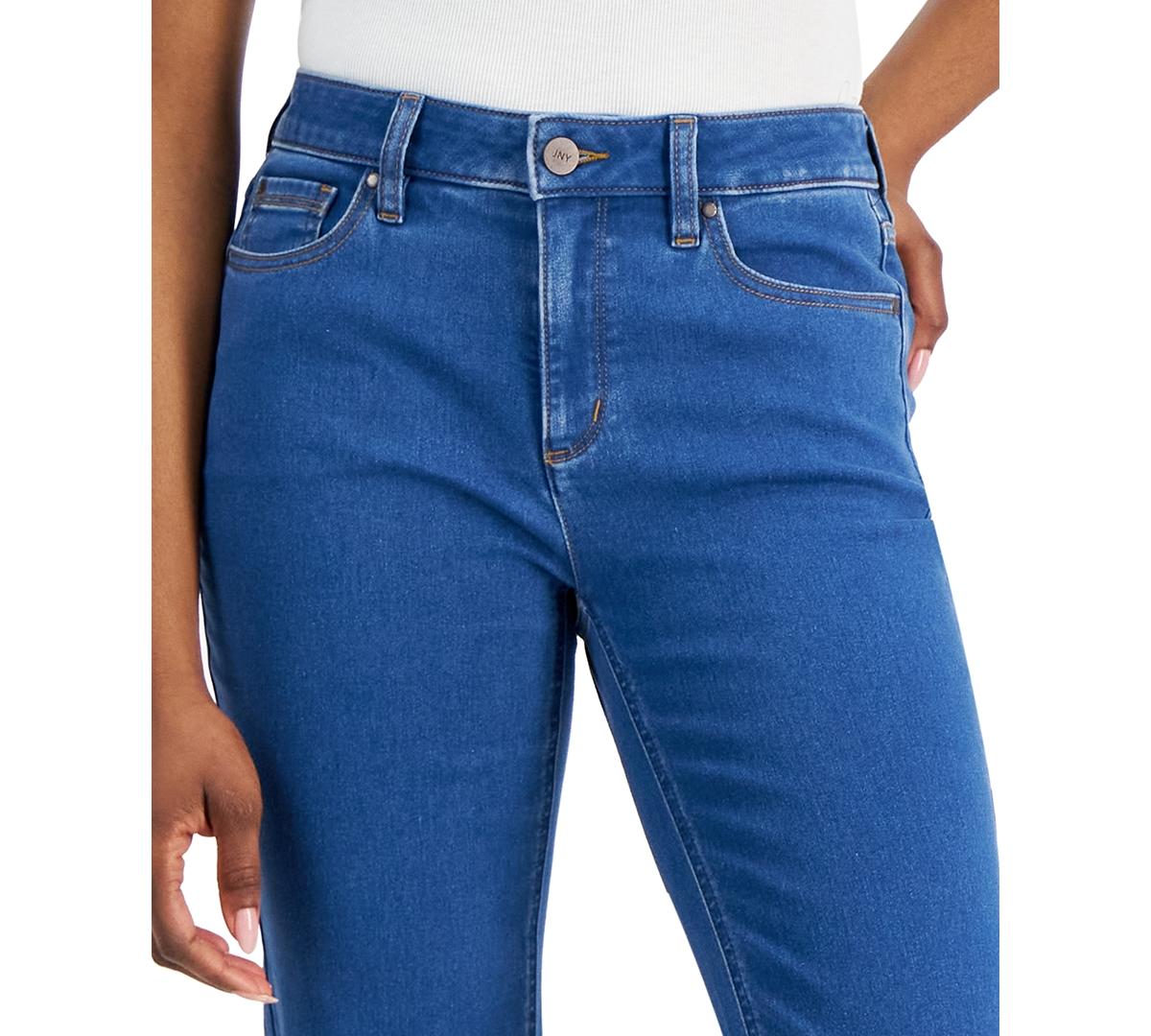 Petite Lexington Mid-Rise Straight-Leg Jeans