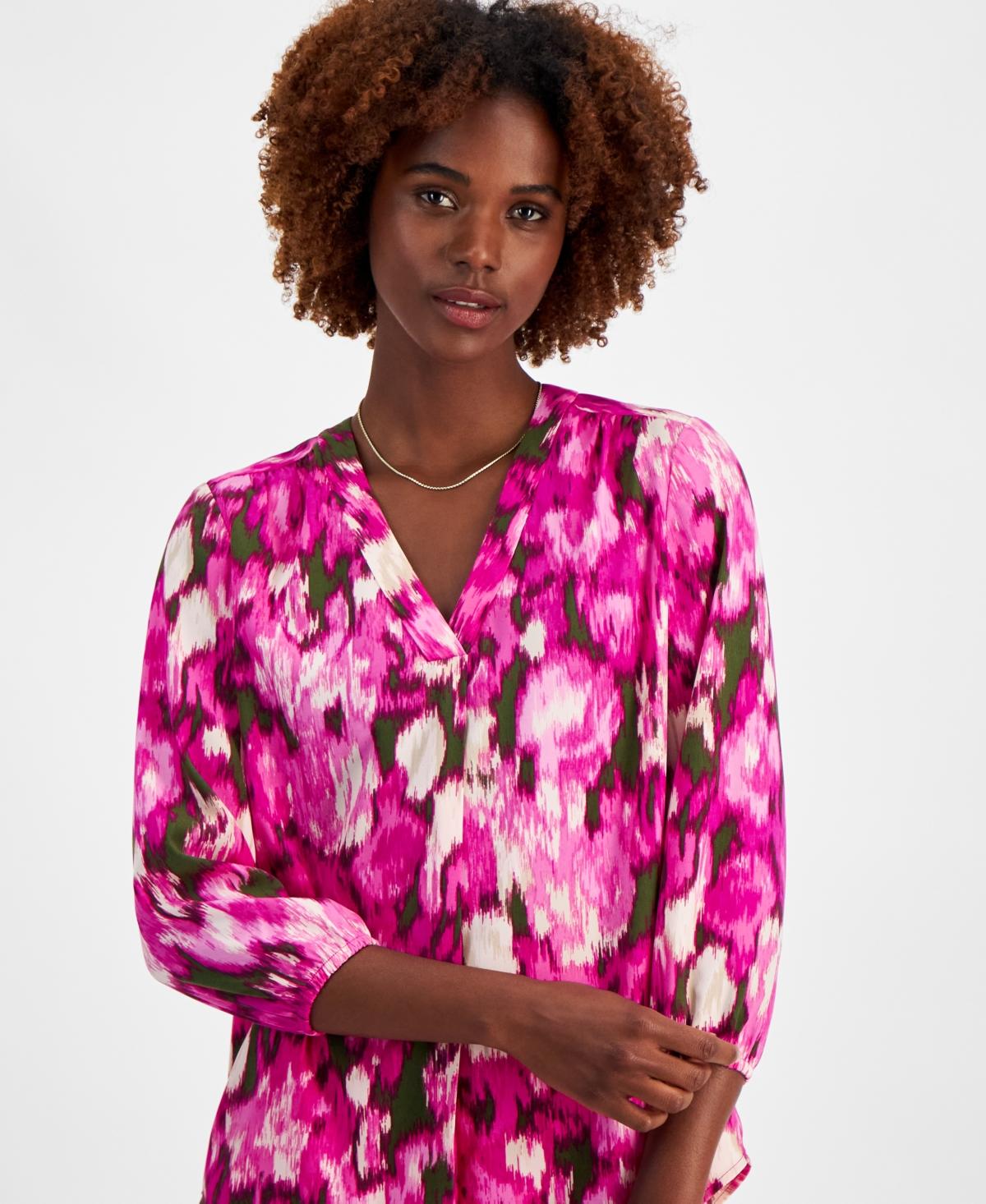 Women's Kelly Printed 3/4-Sleeve Blouse