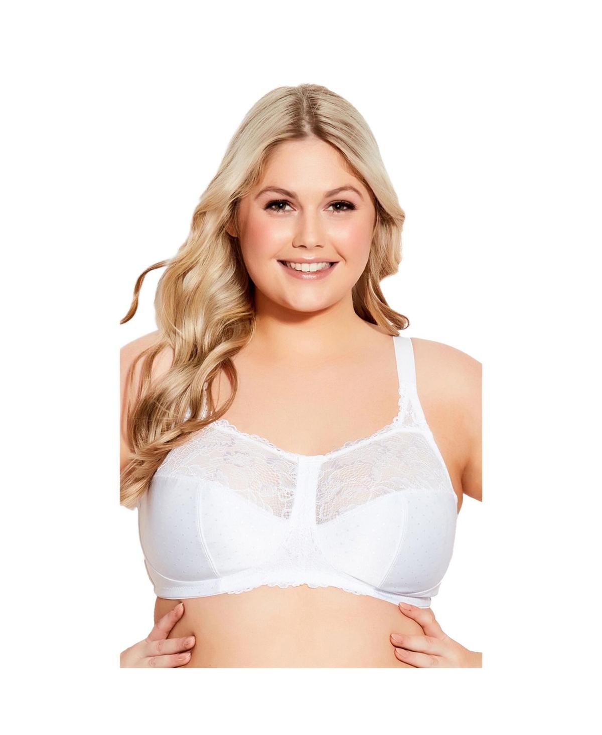 Plus Size Lace Soft Cup Wire Free Bra