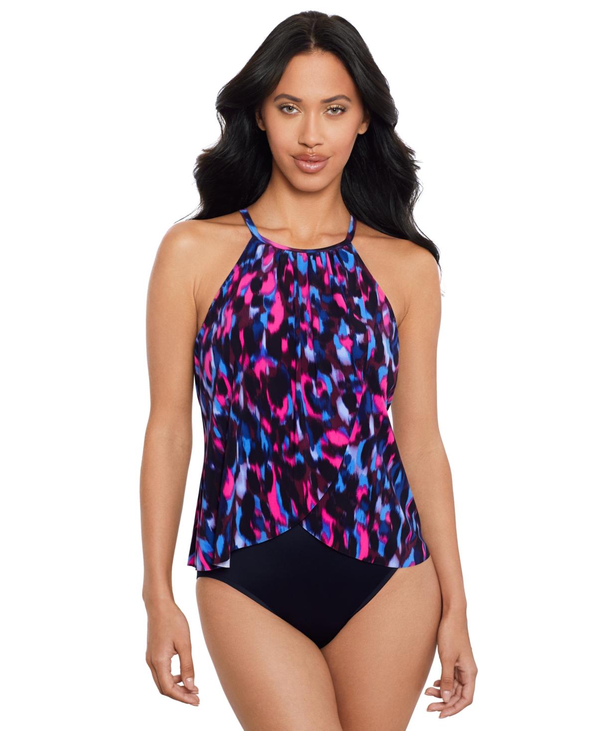 Women's Cherry Bomb Aubrey Printed Draped One-Piece Swimsuit