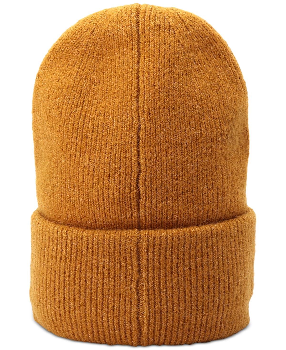 Men's Oversized Cuffed Logo Patch Beanie