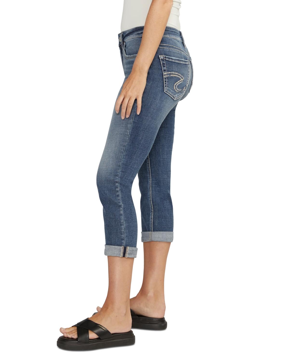 Women's Elyse Luxe Stretch Mid Rise Comfort Fit Denim Capri